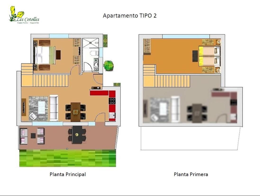 Complejo Turistico Les Cotolles Apartment กังกัส เด โอนิส ภายนอก รูปภาพ